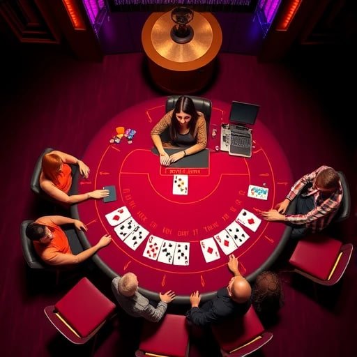 Live casino interaktif dengan dealer dan meja taruhan langsung